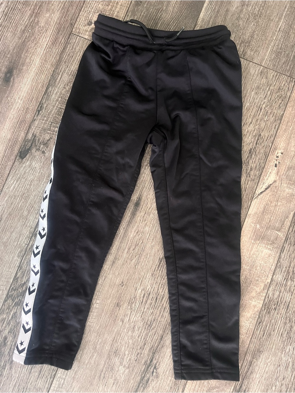 🏅 10/$10 Converse Black Joggers with White Star-Pattern Side Stripe